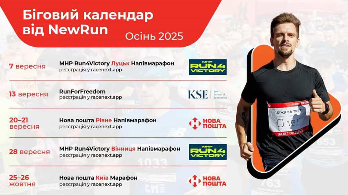 Календар забігів NewRun 2025